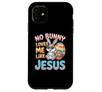 No Bunny Loves Me Like Jesus Easter Christian Boys Kids Men Coque pour iPhone 11