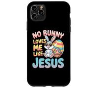 No Bunny Loves Me Like Jesus Easter Christian Boys Kids Men Coque pour iPhone 11 Pro Max