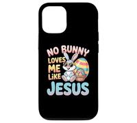 No Bunny Loves Me Like Jesus Easter Christian Boys Kids Men Coque pour iPhone 12/12 Pro