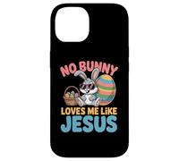 No Bunny Loves Me Like Jesus Easter Christian Boys Kids Men Coque pour iPhone 14