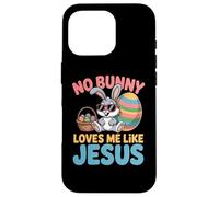 No Bunny Loves Me Like Jesus Easter Christian Boys Kids Men Coque pour iPhone 16 Pro