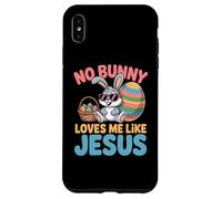 No Bunny Loves Me Like Jesus Easter Christian Boys Kids Men Coque pour iPhone XS Max