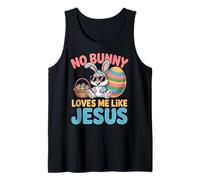 No Bunny Loves Me Like Jesus Easter Christian Boys Kids Men Débardeur