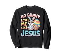 No Bunny Loves Me Like Jesus Easter Christian Boys Kids Men Sweatshirt