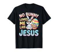 No Bunny Loves Me Like Jesus Easter Christian Boys Kids Men T-Shirt
