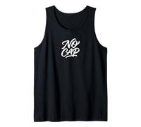 No Cap Funny Modern Argot Authentique Vérité Minimaliste Graphique Débardeur
