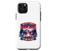 No City Lights Just Camp Fire Nights Randonnée Nature Coque pour iPhone 11 Pro