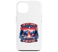 No City Lights Just Camp Fire Nights Randonnée Nature Coque pour iPhone 13
