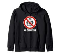 No Clankers Anti AI Slop Robot Stop Intelligence Artificielle Sweat à Capuche