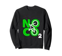 No CO2 Ecology Think Green Eco Biker Save The Planet Sweatshirt