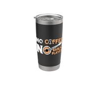 No Coffee No Banjo Country Music Coffee Lover Lecteur de banjo Gobelet isotherme en acier inoxydable double paroi