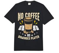 No Coffee No Playing Domino Coffee Lover Dominos Player Comfort Colors Adult Heavyweight T-Shirt