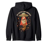 No Coffee Not Amoosed UFO Moose Caféine Sweat à Capuche