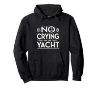 No Crying On The Yacht Blague Sarcastique Summer Boating Sweat à Capuche