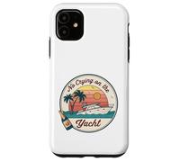 No Crying on the Yacht Sunset Champagne Scène Coque pour iPhone 11