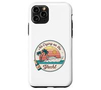 No Crying on the Yacht Sunset Champagne Scène Coque pour iPhone 11 Pro