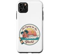 No Crying on the Yacht Sunset Champagne Scène Coque pour iPhone 11 Pro Max