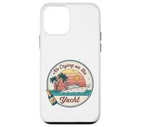 No Crying on the Yacht Sunset Champagne Scène Coque pour iPhone 12 mini