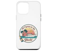 No Crying on the Yacht Sunset Champagne Scène Coque pour iPhone 12 Pro Max