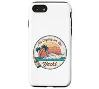 No Crying on the Yacht Sunset Champagne Scène Coque pour iPhone SE (2020) / 7 / 8