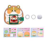 No-Cut Quiet Busys Books - Cartoon Interactive Craft Toy, Hands-on Skill Building Activity, Pages éducationnelles réutilisables, Design d'apprentissage pour | Parfait pour étudier, Salle de