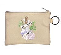 No Cuts No Glory Porte-clés humoristique pour cuisine Beige