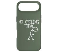 No Cycling Today Figurine de bâton de vélo Amusante Coque pour iPhone Air