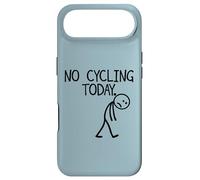 No Cycling Today Figurine de bâton de vélo Amusante Coque pour iPhone Air