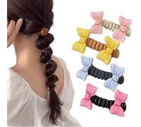 No Damage Soft Elastic Spiral Hair Ties, Spiral Elastic Hair Bands, Twisted Hair Wire Pony Hairwire, for Women & Girls (e)
