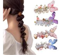 No Damage Soft Elastic Spiral Hair Ties, Spiral Elastic Hair Bands, Twisted Hair Wire Pony Hairwire, for Women & Girls (d)