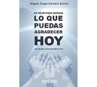 No Dejes Para Mañana Lo Que Puedas Agradecer Hoy Barbero Barrios, Miguel Ángel (Auteur)