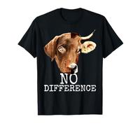 No Difference Pro Vegan One Life Bien-être Animal Végétarien T-Shirt