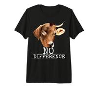 No Difference Pro Vegan One Life Bien-être Animal Végétarien T-Shirt Haut de Gamme