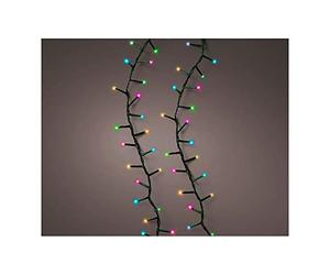 NO DISPONIBLE GUIRNALDA LED COMPACT PARPAADEANT MULTICOLOR PASTEL 11 M 500 L Câble vert