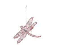 NO DISPONIBLE Lot de 2 décorations à suspendre Union libellule rose vif 10 x 1 x 17 cm, Polypropylène