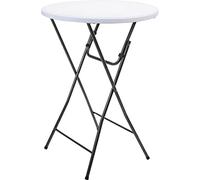 NO DISPONIBLE Pro Garden Table de Jardin en Acier Blanc/Anthracite 80 x 110 cm