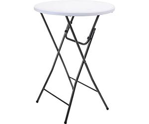 NO DISPONIBLE Pro Garden Table de Jardin en Acier Blanc/Anthracite 80 x 110 cm
