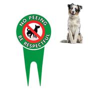 No Dog Peeing Lawn Sign - Long Lasting Aluminum Yard Stake, Polite "Please Be Respectful" Sign For Home & Business, Weatherproof Outdoor Shield | Keep Dogs Away From Grass, Easy Push-In Setup