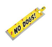 NO DOGS Manchon de sensibilisation à l'espace pour chiens réactifs, réfléchissant, imperméable, double face à enfiler pour laisse