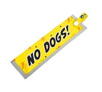 NO DOGS Manchon de sensibilisation à l'espace pour chiens réactifs, réfléchissant, imperméable, double face à enfiler pour laisse