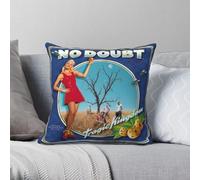 No Doubt Tragic Kingdom Taie d'oreiller carrée en polyester et lin velours imprimé fermeture éclair décorative Housse de coussin pour la maison