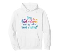 No Drama Citation drôle Sarcastique Style Aquarelle Sweat à Capuche