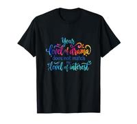 No Drama Citation drôle Sarcastique Style Aquarelle T-Shirt