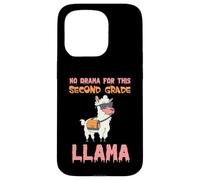 No Drama for This Second Grade Lama Funny Back to School Coque pour iPhone 15 Pro