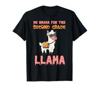 No Drama for This Second Grade Lama Funny Back to School T-Shirt