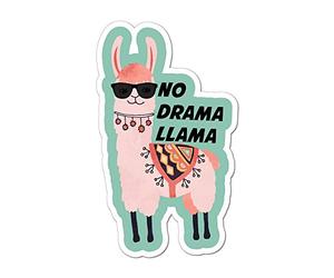No Drama Llama Car Sticker Decal Aussie Slang Easy No Stress Funny Pun Animal
