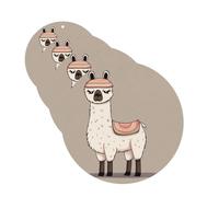 No Drama Llama Lot de 4 cartes désodorisantes pour voiture - Cartes parfumées à suspendre - Tablettes d'aromathérapie personnalisées - Cadeau pour homme et femme - Parfum lavande