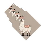 No Drama Llama Lot de 4 désodorisants de voiture personnalisés pour homme et femme - Tablettes d'aromathérapie à suspendre - Cartes parfumées à suspendre pour armoire de salle de bain
