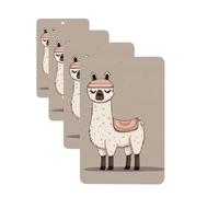 No Drama Llama Lot de 4 désodorisants de voiture personnalisés pour homme et femme - Tablettes d'aromathérapie à suspendre - Cartes parfumées à suspendre pour armoire de salle de bain