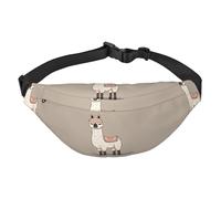 No Drama Llama Sac banane pour homme et femme Sac banane partout avec sangle réglable Sac de poitrine décontracté pour randonnée en plein air Cyclisme Noir Taille unique, Noir , Taille unique